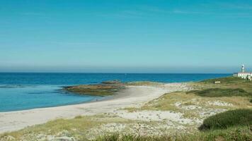 timelapse larino beach spain galica coast ocean video