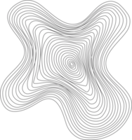 lineal de madera árbol anillos modelo. topografía círculos con mapa textura. circular ondulado forma. resumen contorno maletero rondas png