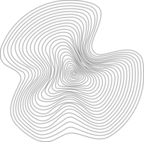 linéaire en bois arbre anneaux modèle. topographie cercles avec carte texture. circulaire ondulé forme. abstrait contour tronc Les manches png