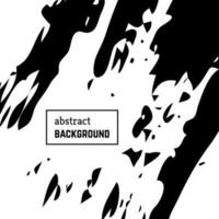 Hand drawn background with abstract brush strokes. Minimal black and white banner design. Vector illustration