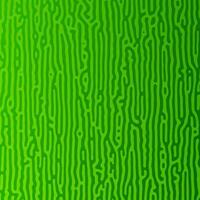 Green Turing reaction gradient background. Abstract diffusion pattern with chaotic shapes. Vector illustration.