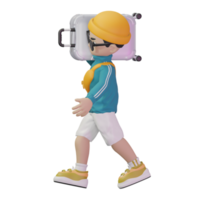 3d personaggio vacanza png