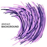 Abstract background with colorful curved lines in a chaotic order. Colored lines with place for your text on a white background. vector