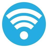 Wifi icon flat design. Internet signal mobile web, technology wireless communication. Vector flat design illustration