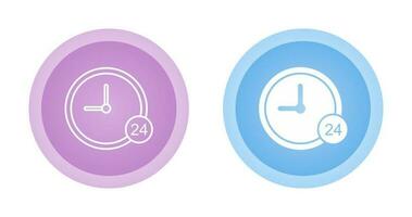 24 Hour Service Vector Icon