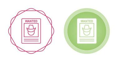 Wanted Poster Vector Icon