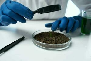 soil research laboratory biology analysis photo