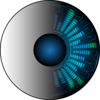 recorte de ojo de tecnología moderna png