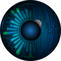 recorte de ojo de tecnología moderna png