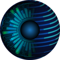 recorte de ojo de tecnología moderna png