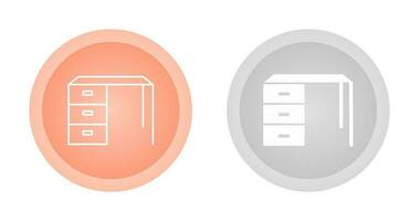 Table with Drawers Vector Icon