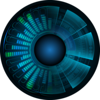 recorte de ojo de tecnología moderna png