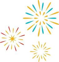 Firework Flat Illustration vector