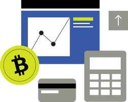 Understanding your crypto taxes Flat Illustration vector