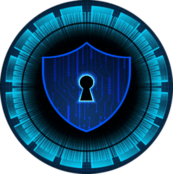 modern Technologie Schild Internet-Sicherheit Ausschneiden png