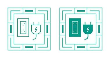 Plug and Socket Vector Icon