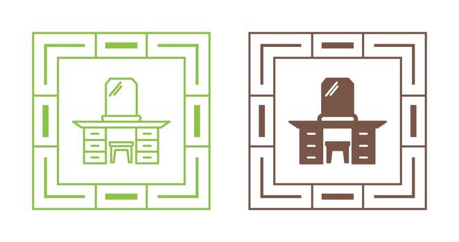 Table with Drawers Vector Icon