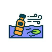 water pollution icon for your website, mobile, presentation, and logo design. vector