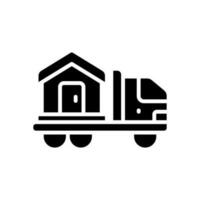 moving truck icon for your website, mobile, presentation, and logo design. vector