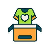 clothes donation icon for your website, mobile, presentation, and logo design. vector