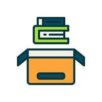 book donation icon for your website, mobile, presentation, and logo design. vector