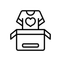 ropa donación icono para tu sitio web, móvil, presentación, y logo diseño. vector