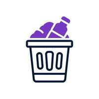 basura icono para tu sitio web, móvil, presentación, y logo diseño. vector