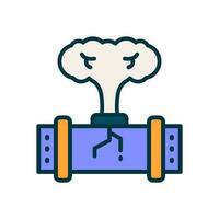 gas leak icon for your website, mobile, presentation, and logo design. vector