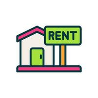 rent icon for your website, mobile, presentation, and logo design. vector