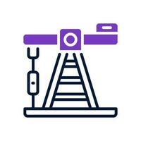 pump jack icon for your website, mobile, presentation, and logo design. vector