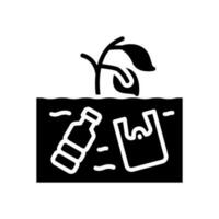 soil pollution icon for your website, mobile, presentation, and logo design. vector