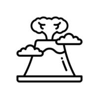 volcano icon for your website, mobile, presentation, and logo design. vector