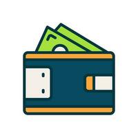 wallet icon for your website, mobile, presentation, and logo design. vector