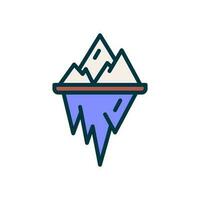 iceberg icono para tu sitio web, móvil, presentación, y logo diseño. vector