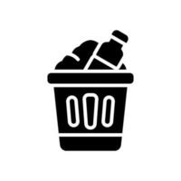 basura icono para tu sitio web, móvil, presentación, y logo diseño. vector