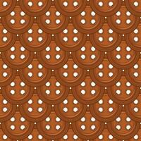 Pattern homemade cookie different taste in pastry biscuit vector