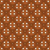 Pattern homemade cookie different taste in pastry biscuit vector