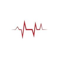 Heart beat logo or pulse line logo for medical medicine with modern vector illustration concept