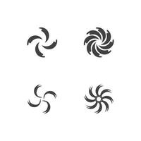 Vortex vector design illustration icon logo template