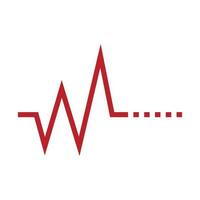 Heart beat logo or pulse line logo for medical medicine with modern vector illustration concept