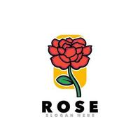 Rose simple logo vector