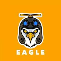 águila piloto logo vector