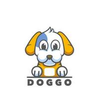 Dog mascot logo vector