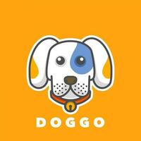 Dog head mascot vector