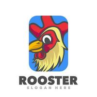 Rooster simple logo vector