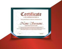 Certificate Template Design - Elegant Design - Creative Background Borders vector