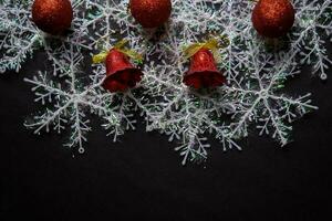 Decorative Christmas isolated on black background photo