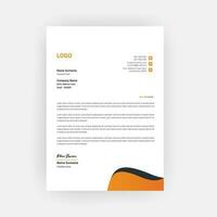 Creative Letterhead Template Design .A4 Size vector