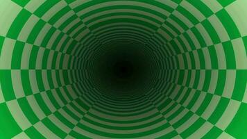 grön fyrkant textur rutig 3d tunnel rör på sig framåt- sömlös slinga animering video