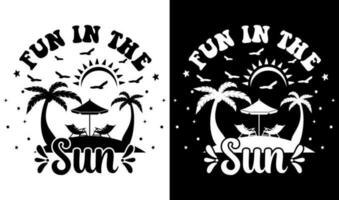 Custom Typography Vector Printable Summer Beach Quotes Design